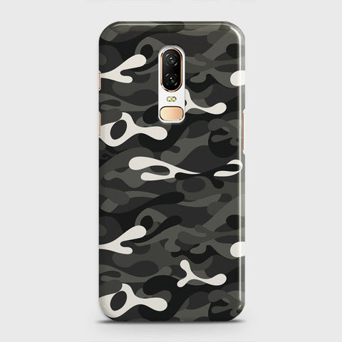 OnePlus 6  Cover - Camo Series - Ranger Grey Design - Matte Finish - Snap On Hard Case with LifeTime Colors Guarantee