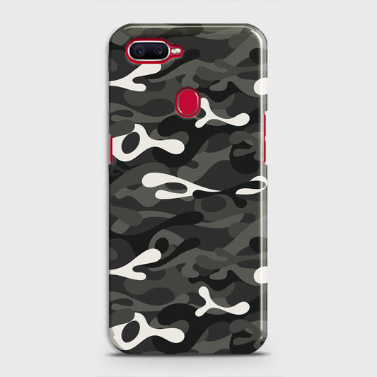 Oppo A7 Cover - Camo Series - Ranger Grey Design - Matte Finish - Snap On Hard Case with LifeTime Colors Guarantee