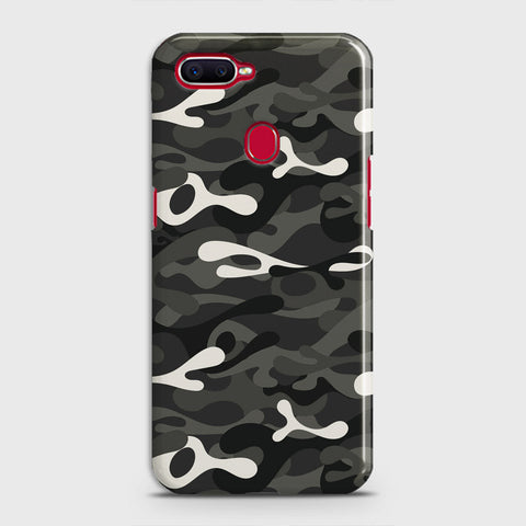 Oppo F9 Cover - Camo Series - Ranger Grey Design - Matte Finish - Snap On Hard Case with LifeTime Colors Guarantee