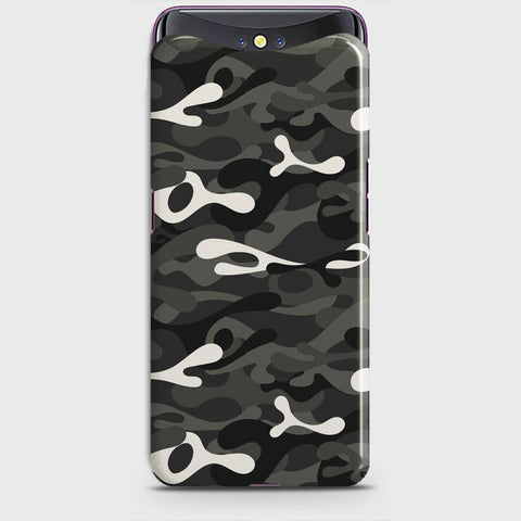 Oppo Find X Cover - Camo Series - Ranger Grey Design - Matte Finish - Snap On Hard Case with LifeTime Colors Guarantee