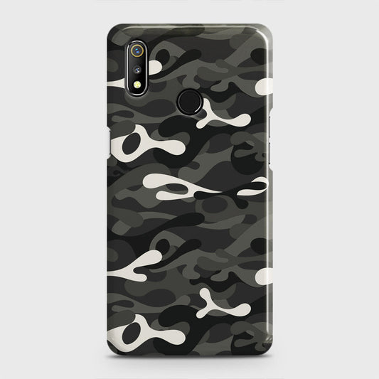 Realme 3 Cover - Camo Series - Ranger Grey Design - Matte Finish - Snap On Hard Case with LifeTime Colors Guarantee