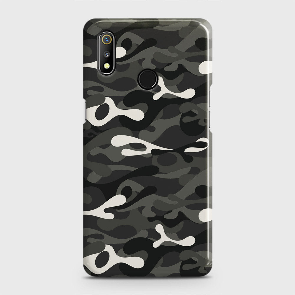 Realme 3 Pro Cover - Camo Series - Ranger Grey Design - Matte Finish - Snap On Hard Case with LifeTime Colors Guarantee