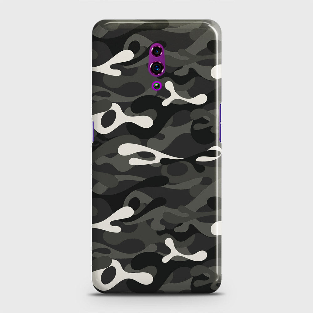 Oppo Reno Cover - Camo Series - Ranger Grey Design - Matte Finish - Snap On Hard Case with LifeTime Colors Guarantee