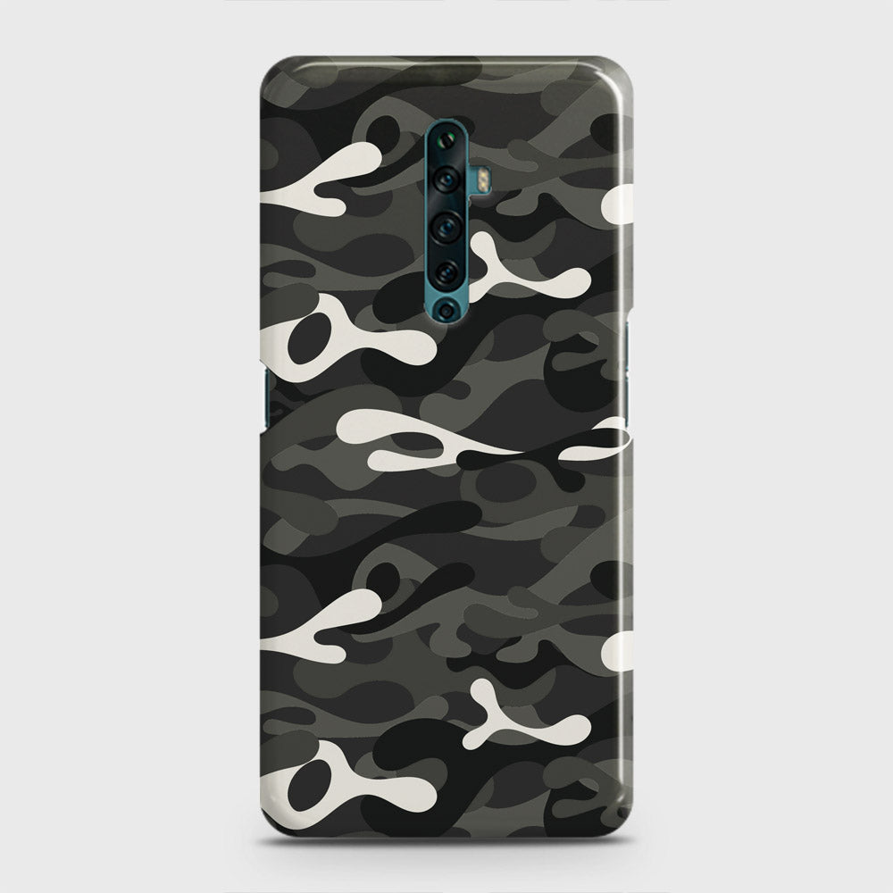 Oppo Reno 2F Cover - Camo Series - Ranger Grey Design - Matte Finish - Snap On Hard Case with LifeTime Colors Guarantee