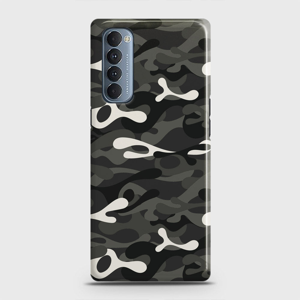 Oppo Reno 4 Pro 4G Cover - Camo Series - Ranger Grey Design - Matte Finish - Snap On Hard Case with LifeTime Colors Guarantee