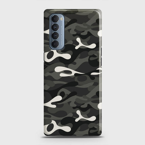 Oppo Reno 4 Pro 4G Cover - Camo Series - Ranger Grey Design - Matte Finish - Snap On Hard Case with LifeTime Colors Guarantee