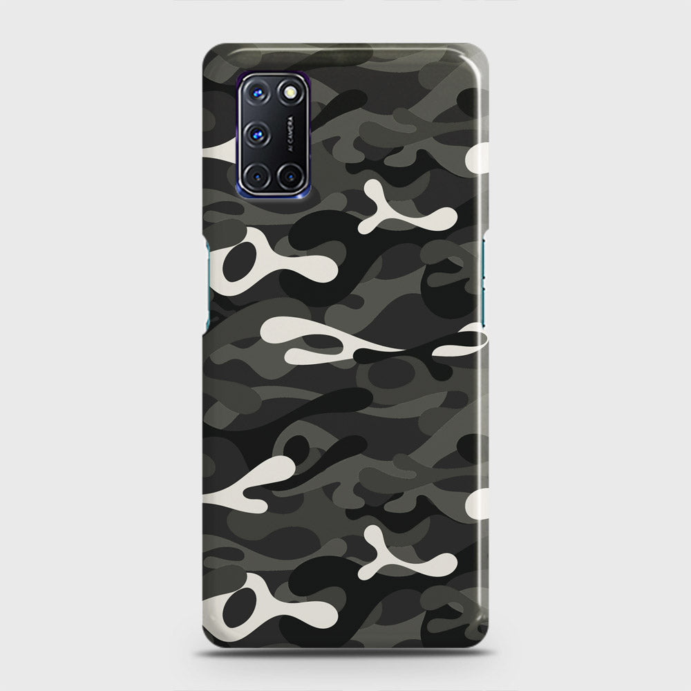 Oppo A72 Cover - Camo Series - Ranger Grey Design - Matte Finish - Snap On Hard Case with LifeTime Colors Guarantee