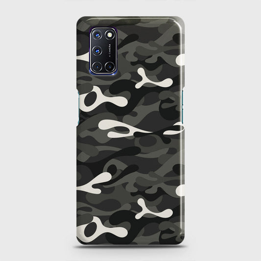 Oppo A72 Cover - Camo Series - Ranger Grey Design - Matte Finish - Snap On Hard Case with LifeTime Colors Guarantee