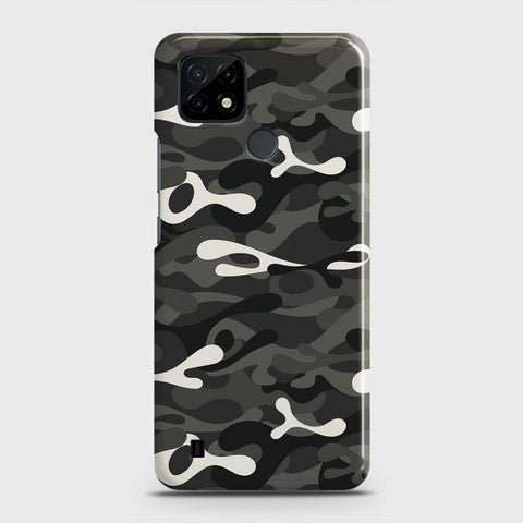 Realme C21 Cover - Camo Series - Ranger Grey Design - Matte Finish - Snap On Hard Case with LifeTime Colors Guarantee