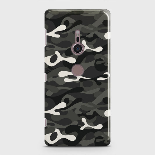 Sony Xperia XZ2 Cover - Camo Series - Ranger Grey Design - Matte Finish - Snap On Hard Case with LifeTime Colors Guarantee