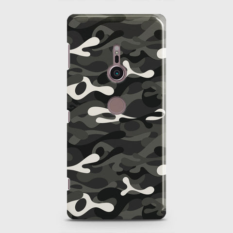 Sony Xperia XZ2 Cover - Camo Series - Ranger Grey Design - Matte Finish - Snap On Hard Case with LifeTime Colors Guarantee