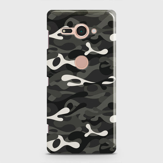 Sony Xperia XZ2 Compact Cover - Camo Series - Ranger Grey Design - Matte Finish - Snap On Hard Case with LifeTime Colors Guarantee