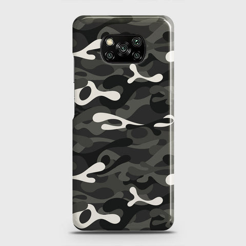Xiaomi Poco X3 Cover - Camo Series - Ranger Grey Design - Matte Finish - Snap On Hard Case with LifeTime Colors Guarantee
