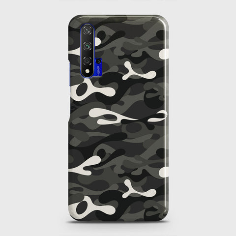 Honor 20 Cover - Camo Series - Ranger Grey Design - Matte Finish - Snap On Hard Case with LifeTime Colors Guarantee