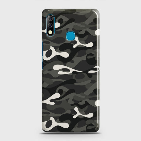 Infinix Hot 8 Lite Cover - Camo Series - Ranger Grey Design - Matte Finish - Snap On Hard Case with LifeTime Colors Guarantee