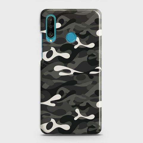 Huawei P30 lite Cover - Camo Series - Ranger Grey Design - Matte Finish - Snap On Hard Case with LifeTime Colors Guarantee