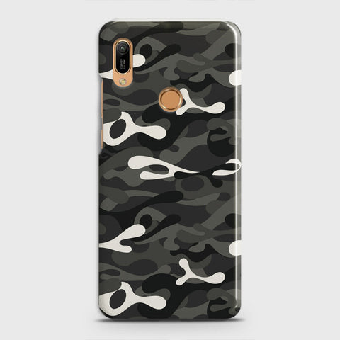 Huawei Y6 Prime 2019 Cover - Camo Series - Ranger Grey Design - Matte Finish - Snap On Hard Case with LifeTime Colors Guarantee