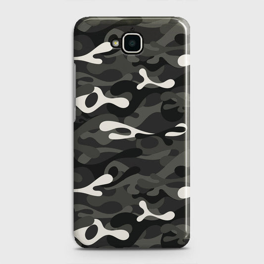 Huawei Y6 Pro 2015 Cover - Camo Series - Ranger Grey Design - Matte Finish - Snap On Hard Case with LifeTime Colors Guarantee