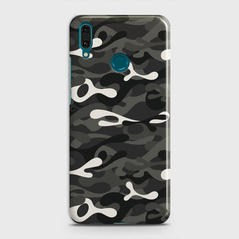 Huawei Y9 2019 Cover - Camo Series - Ranger Grey Design - Matte Finish - Snap On Hard Case with LifeTime Colors Guarantee