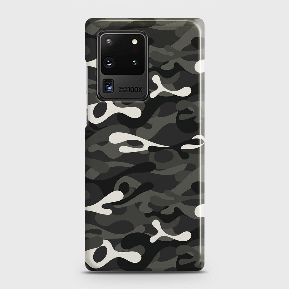 Samsung Galaxy S20 Ultra Cover - Camo Series - Ranger Grey Design - Matte Finish - Snap On Hard Case with LifeTime Colors Guarantee