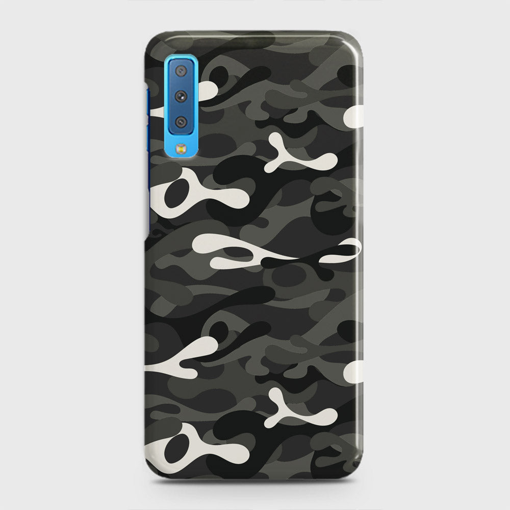 Samsung Galaxy A7 2018 Cover - Camo Series - Ranger Grey Design - Matte Finish - Snap On Hard Case with LifeTime Colors Guarantee