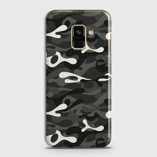 Samsung Galaxy A8 2018 Cover - Camo Series - Ranger Grey Design - Matte Finish - Snap On Hard Case with LifeTime Colors Guarantee