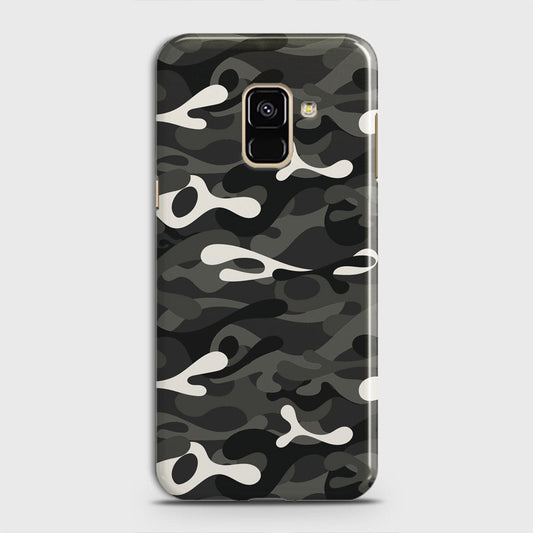 Samsung Galaxy A8 Plus 2018 Cover - Camo Series - Ranger Grey Design - Matte Finish - Snap On Hard Case with LifeTime Colors Guarantee