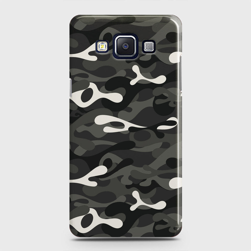 Samsung Galaxy E5 Cover - Camo Series - Ranger Grey Design - Matte Finish - Snap On Hard Case with LifeTime Colors Guarantee