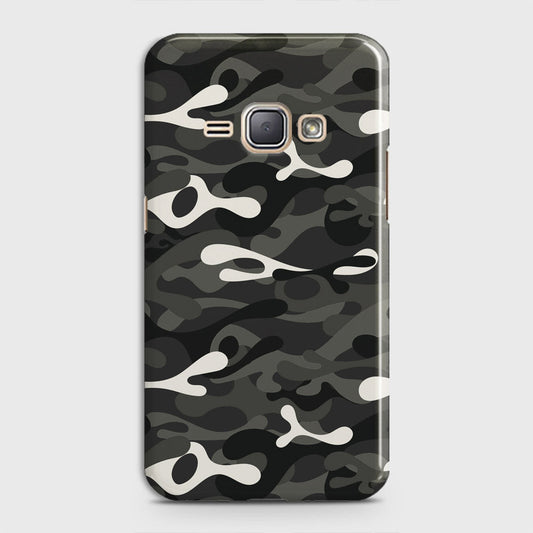 Samsung Galaxy J1 2016 / J120 Cover - Camo Series - Ranger Grey Design - Matte Finish - Snap On Hard Case with LifeTime Colors Guarantee
