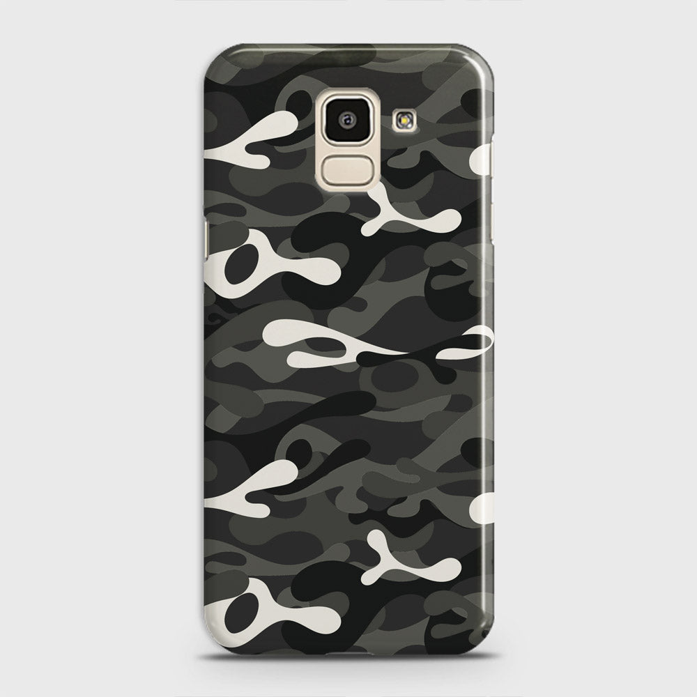 Samsung Galaxy J6 2018 Cover - Camo Series - Ranger Grey Design - Matte Finish - Snap On Hard Case with LifeTime Colors Guarantee