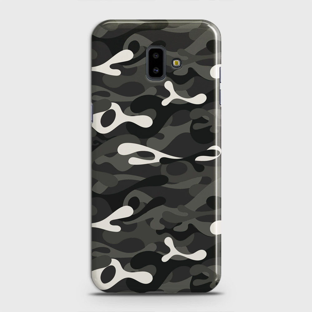Samsung Galaxy J6 Plus 2018 Cover - Camo Series - Ranger Grey Design - Matte Finish - Snap On Hard Case with LifeTime Colors Guarantee