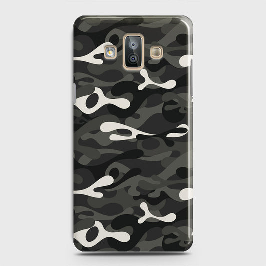 Samsung Galaxy J7 Duo Cover - Camo Series - Ranger Grey Design - Matte Finish - Snap On Hard Case with LifeTime Colors Guarantee