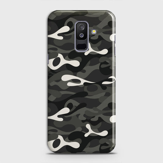 Samsung Galaxy J8 2018 Cover - Camo Series - Ranger Grey Design - Matte Finish - Snap On Hard Case with LifeTime Colors Guarantee