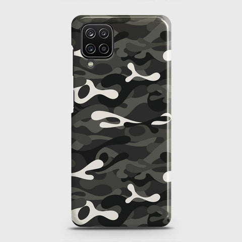 Samsung Galaxy A12 Cover - Camo Series - Ranger Grey Design - Matte Finish - Snap On Hard Case with LifeTime Colors Guarantee