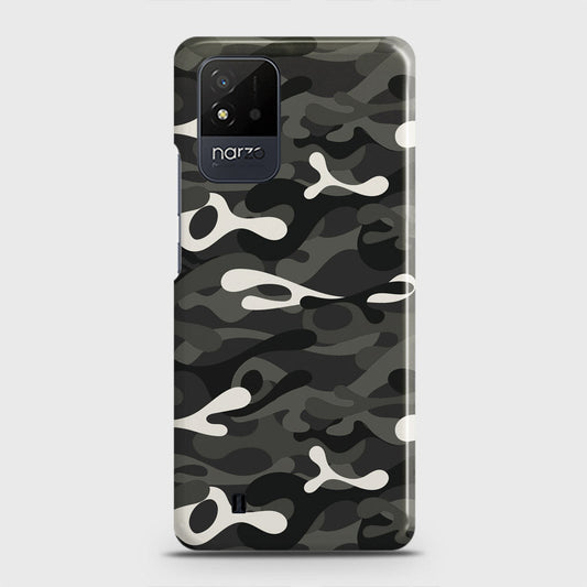Realme Narzo 50i Cover - Camo Series - Ranger Grey Design - Matte Finish - Snap On Hard Case with LifeTime Colors Guarantee