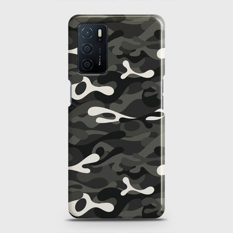 Oppo A16 Cover - Camo Series - Ranger Grey Design - Matte Finish - Snap On Hard Case with LifeTime Colors Guarantee