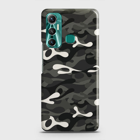 Infinix Hot 11 Cover - Camo Series - Ranger Grey Design - Matte Finish - Snap On Hard Case with LifeTime Colors Guarantee