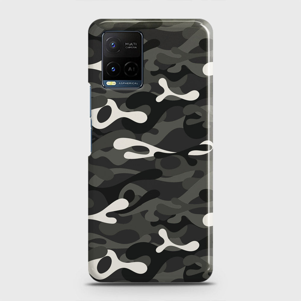 Vivo Y21a Cover - Camo Series - Ranger Grey Design - Matte Finish - Snap On Hard Case with LifeTime Colors Guarantee