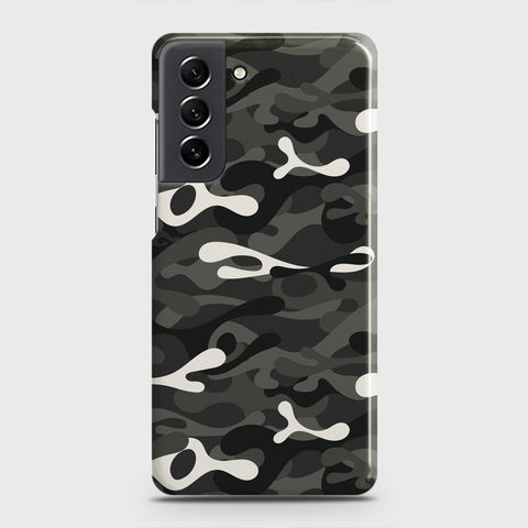 Samsung Galaxy S21 FE 5G Cover - Camo Series - Ranger Grey Design - Matte Finish - Snap On Hard Case with LifeTime Colors Guarantee