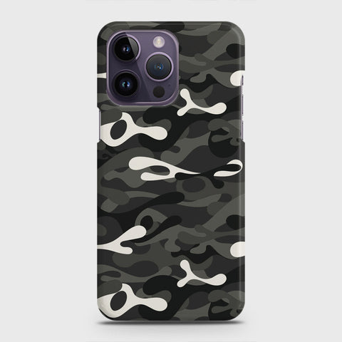 iPhone 14 Pro Cover - Camo Series - Ranger Grey Design - Matte Finish - Snap On Hard Case with LifeTime Colors Guarantee