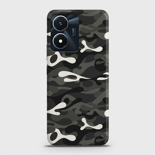 Vivo Y02s Cover - Camo Series - Ranger Grey Design - Matte Finish - Snap On Hard Case with LifeTime Colors Guarantee