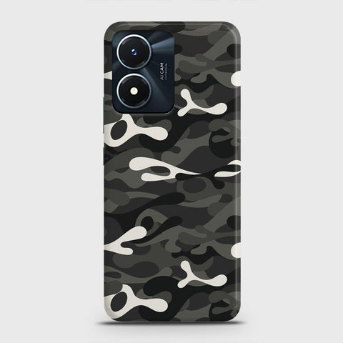 Vivo Y02s Cover - Camo Series - Ranger Grey Design - Matte Finish - Snap On Hard Case with LifeTime Colors Guarantee