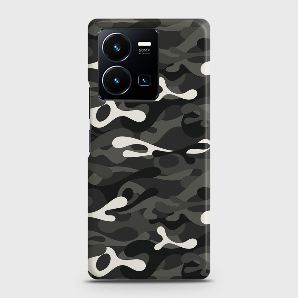 Vivo Y35 Cover - Camo Series - Ranger Grey Design - Matte Finish - Snap On Hard Case with LifeTime Colors Guarantee