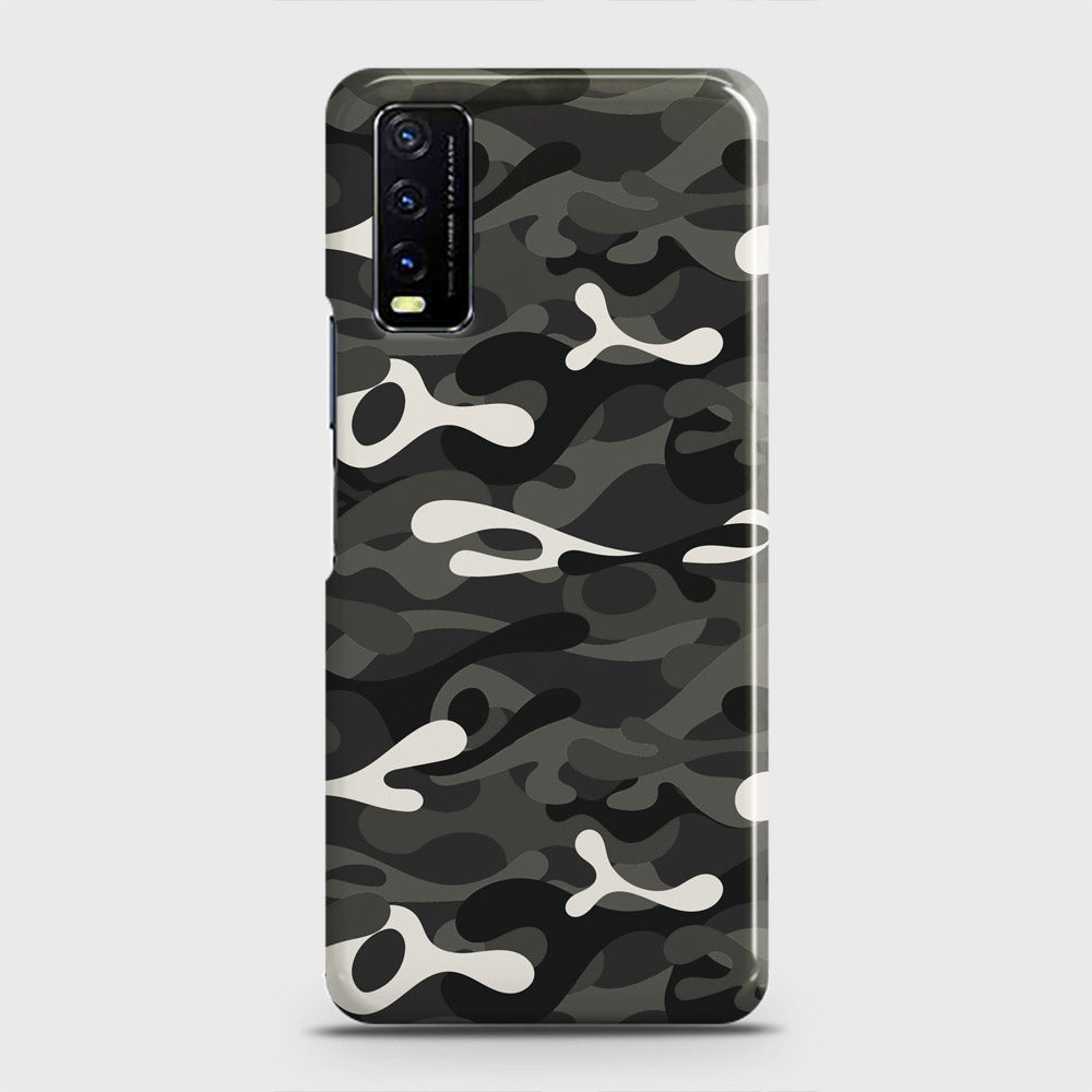 Vivo Y20i  Cover - Camo Series - Ranger Grey Design - Matte Finish - Snap On Hard Case with LifeTime Colors Guarantee