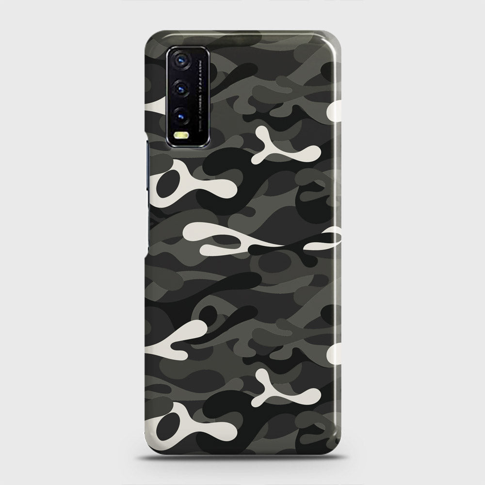 Vivo Y20A  Cover - Camo Series - Ranger Grey Design - Matte Finish - Snap On Hard Case with LifeTime Colors Guarantee