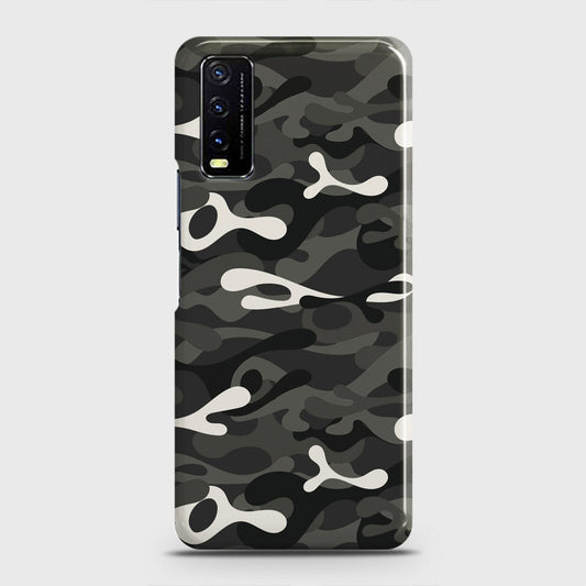 Vivo Y20A  Cover - Camo Series - Ranger Grey Design - Matte Finish - Snap On Hard Case with LifeTime Colors Guarantee