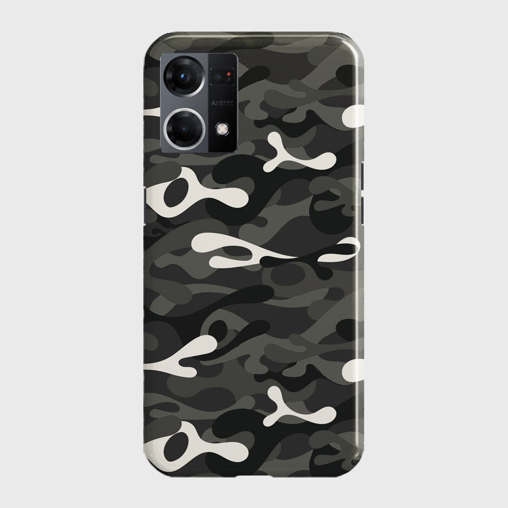 Oppo F21 Pro 4G Cover - Camo Series - Ranger Grey Design - Matte Finish - Snap On Hard Case with LifeTime Colors Guarantee