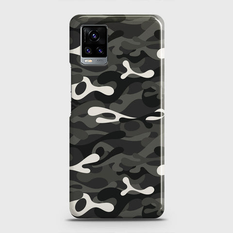 Vivo V20  Cover - Camo Series - Ranger Grey Design - Matte Finish - Snap On Hard Case with LifeTime Colors Guarantee