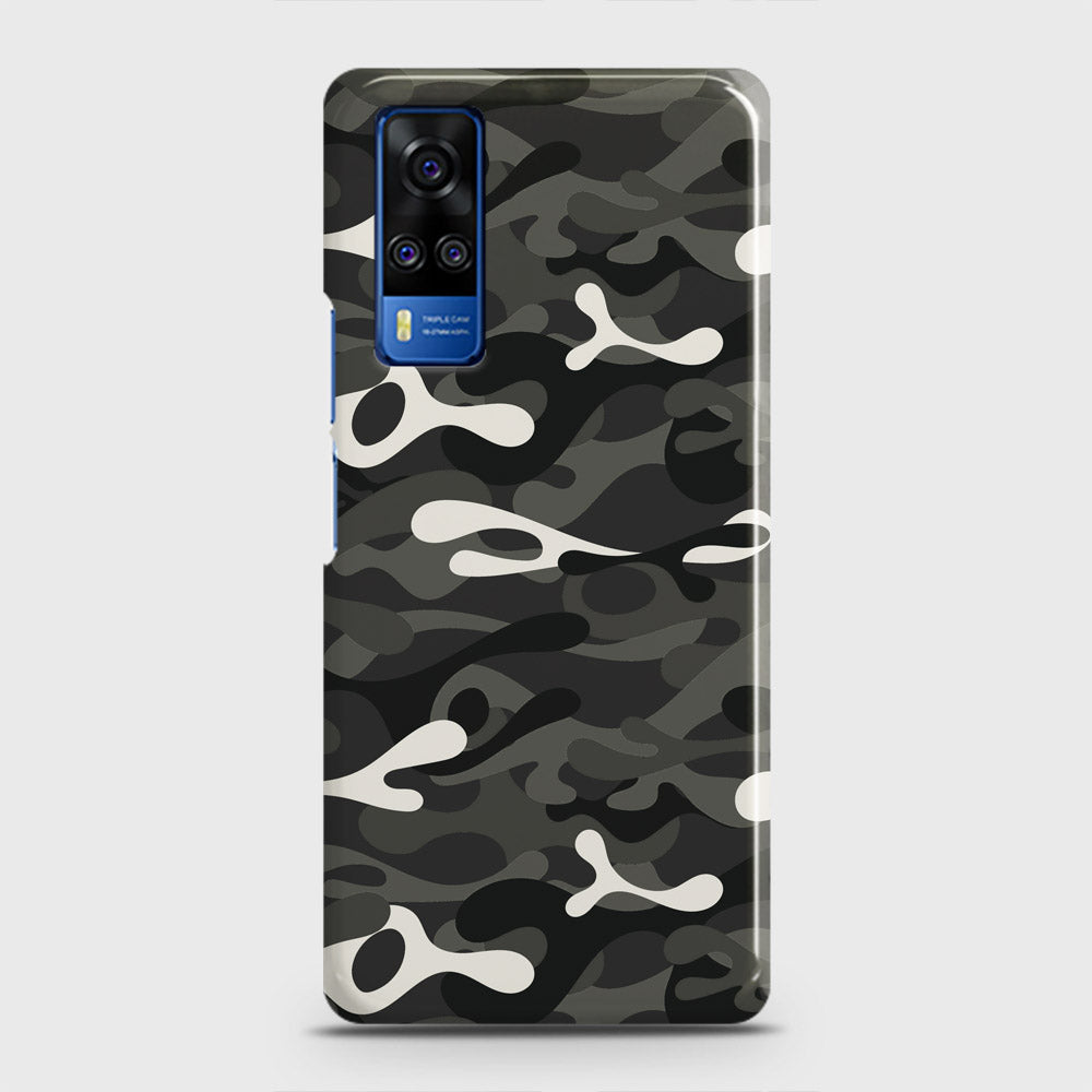 Vivo Y51 2020  Cover - Camo Series - Ranger Grey Design - Matte Finish - Snap On Hard Case with LifeTime Colors Guarantee