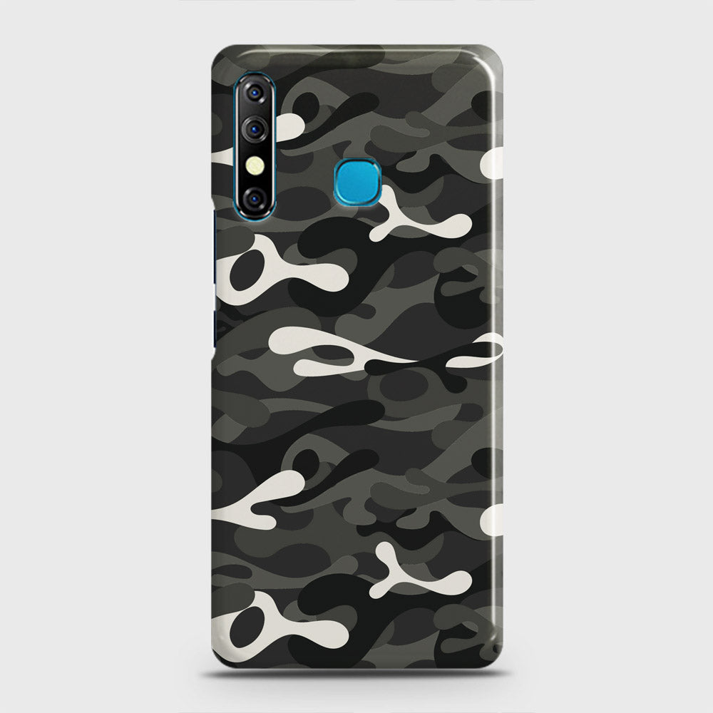 Infinix Hot 8 Cover - Camo Series - Ranger Grey Design - Matte Finish - Snap On Hard Case with LifeTime Colors Guarantee